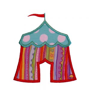Circus Tent applique design by Big Dreams Embroidery