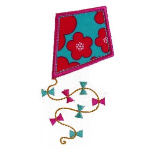 Fly A Kite applique design by Big Dreams Embroidery