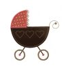 Baby Doll Pram applique design by Big Dreams Embroidery