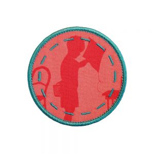 Stitched Circle applique frame by Big Dreams Embroidery