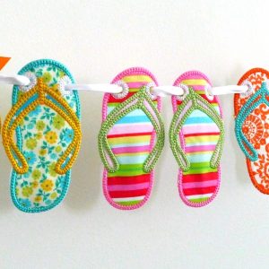 Flip Flop Banner ITH Project by Big Dreams Embroidery