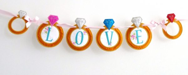 ITH Diamond Ring Banner by Big Dreams Embroidery